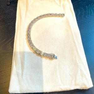 Crystal look tennis bracelet